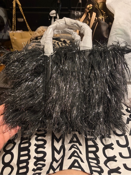Marc Jacobs Handbags - Marc Jacob’s NWT Faux Fur and Leather “Creature Tote with Shimmer